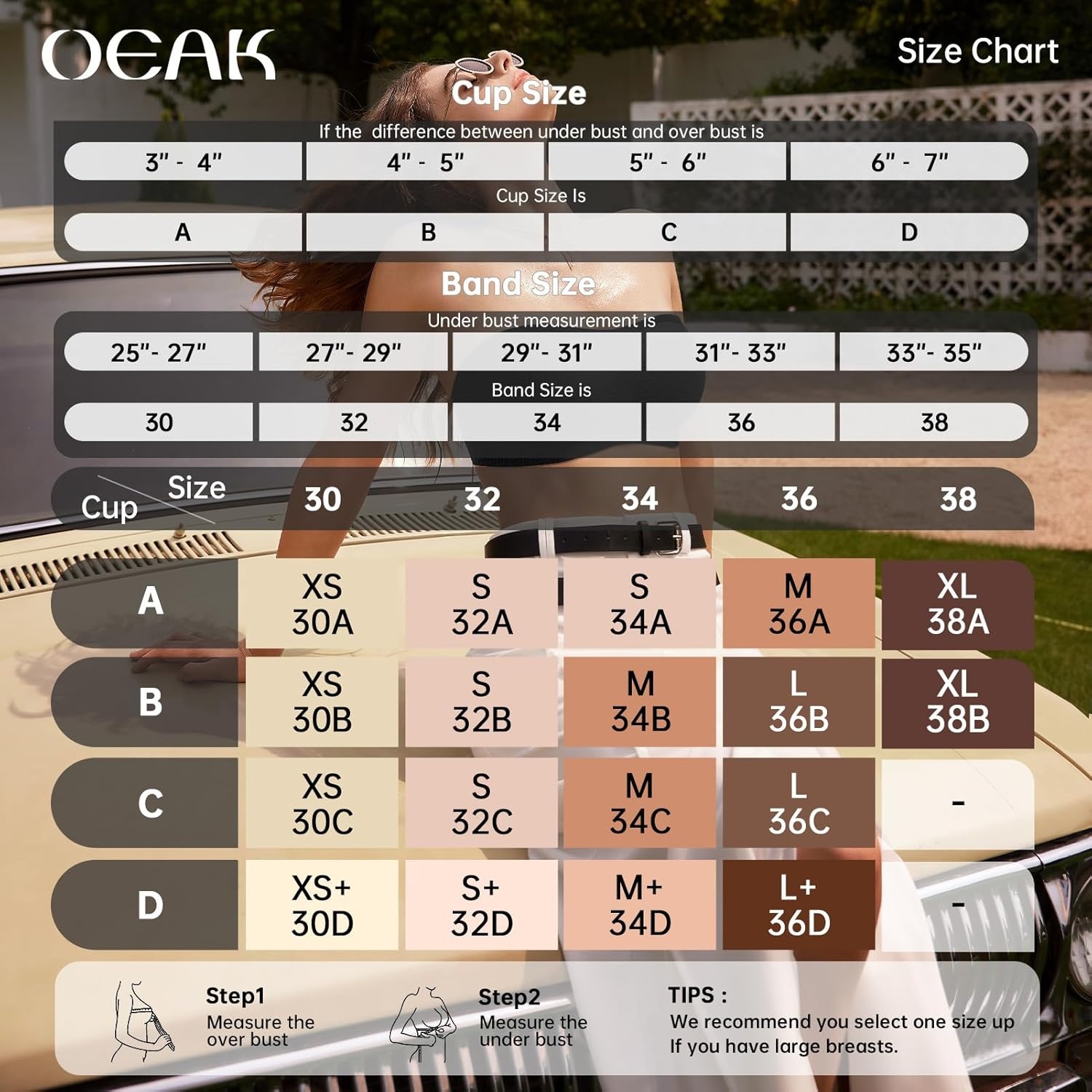 image:imageOEAK Womens Strapless Bras Jelly Push Up Bandeau Bra Non Slip Wireless Supportive Padded Bras Seamless Comfortable Tube BraAiry Black