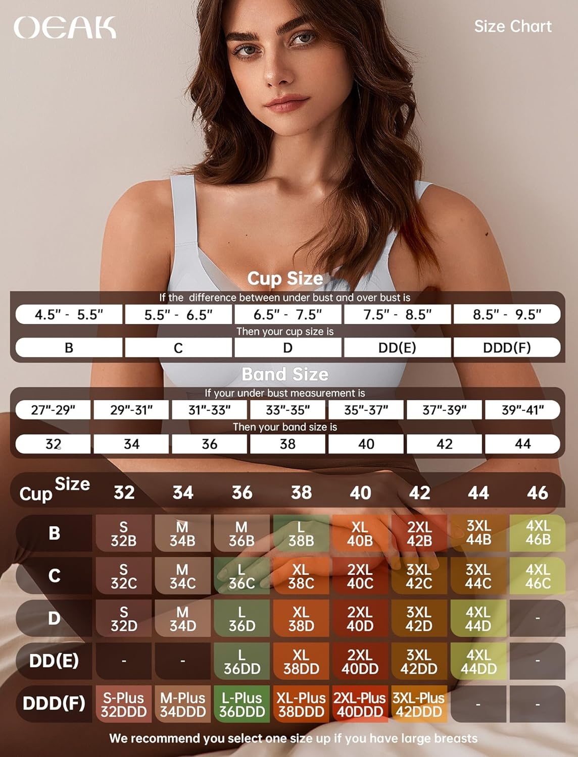 image:imageOEAK Womens Wireless Jelly Bras V Mesh Comfortable Bralette Supportive Tshirt Bra No Underwire Seamless Push Up Everyday BrasLight Grayish Blue