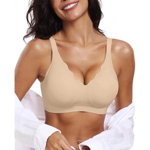 image:imageOEAK Womens Wireless Jelly Bras Push Up Bralette Full Coverage No Underwire Bra Comfortable Everyday Seamless Tshirt BrasSemolina