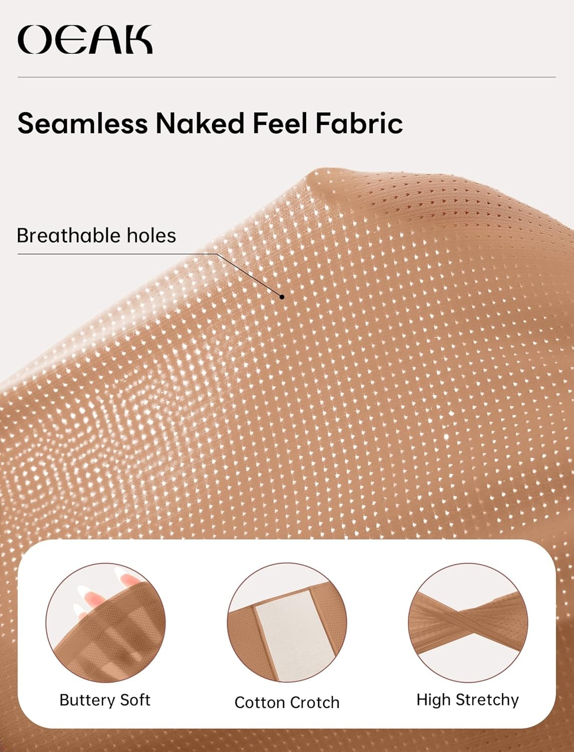 image:imageOEAK Tummy Control Shapewear for Women Seamless Girdle High Waisted Body Shaper Underwear Panty Smooth Under Dress ShapewearCoffee
