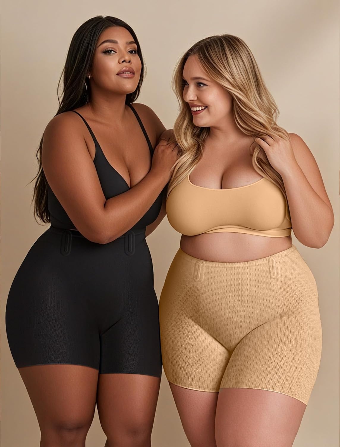 image:imageOEAK Tummy Control Shapewear for Women Seamless Girdle High Waisted Body Shaper Underwear Panty Smooth Under Dress ShapewearSand