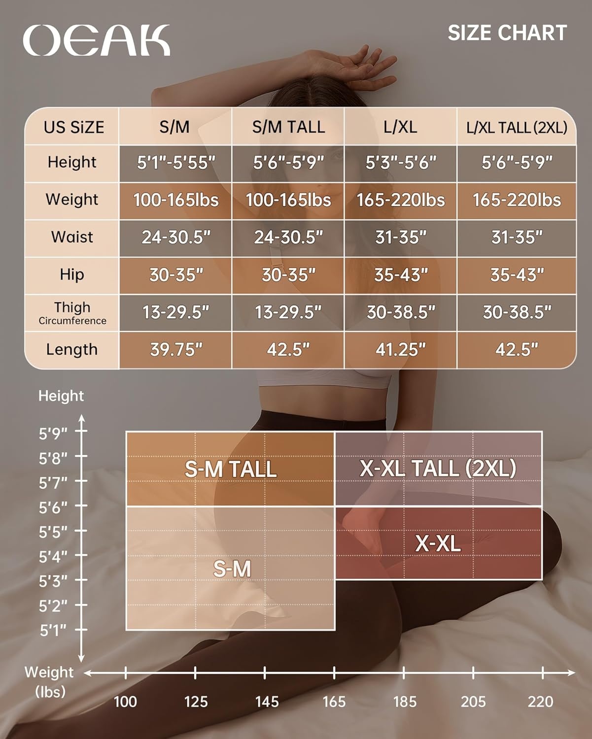 image:imageOEAK Womens Fleece Lined Tights Leggings Sheer Fake Translucent Tights Womens Wireless Bras V Mesh Comfortable Bralette Supportive Tshirt Bra Black 220g 2XL Black 2XL