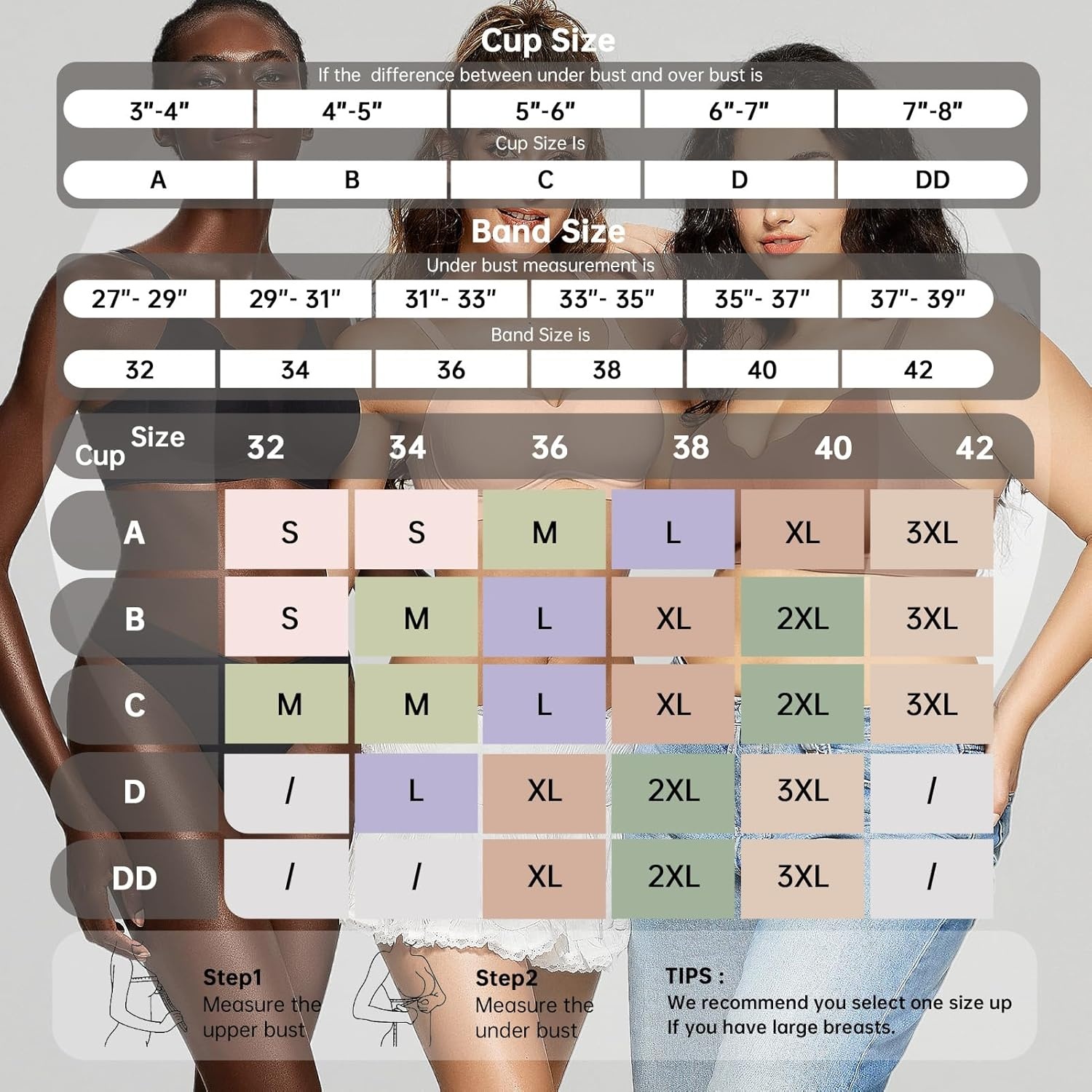 image:imageOEAK Womens Wireless Jelly Bras Scalloped Push Up No Underwire Bralette Supportive Tshirt Bra Seamless Comfortable BrasBeige Nude