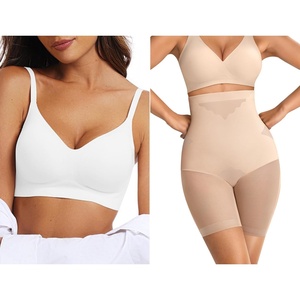 image:imageOEAK Womens Push Up Everyday Bras White amp SuperPower Tummy Control Shapewear Nude S