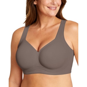 image:imageOEAK Womens Wireless Jelly Bra Plus Size Supportive Seamless Bras Full Coverage Push Up Comfortable No Underwire Tshirt BrasGrey
