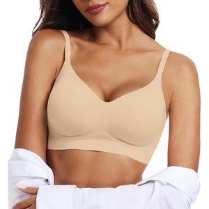 image:imageOEAK Womens Wireless Jelly Bras Comfortable Push Up Bra No Underwire Gel Bra Full Support Lift Everyday Seamless Tshirt BrasSemolina