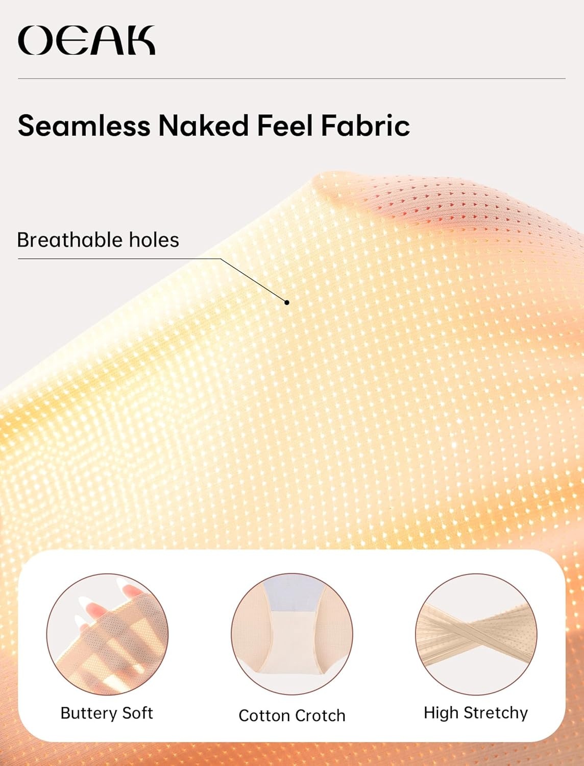 image:imageOEAK Tummy Control Shapewear Brief Nude amp Supportive Wireless Bras Beige 3XL