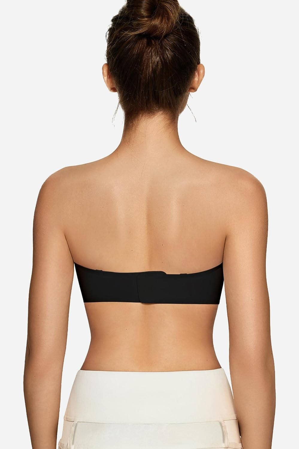 image:imageOEAK Womens Strapless Bras Push Up Bandeau Bra amp Tummy Control Shapewear Black S