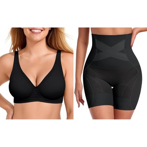 image:imageOEAK Deep V Bras Black XLTummy Control Shapewear Thigh Slimmer Black XL