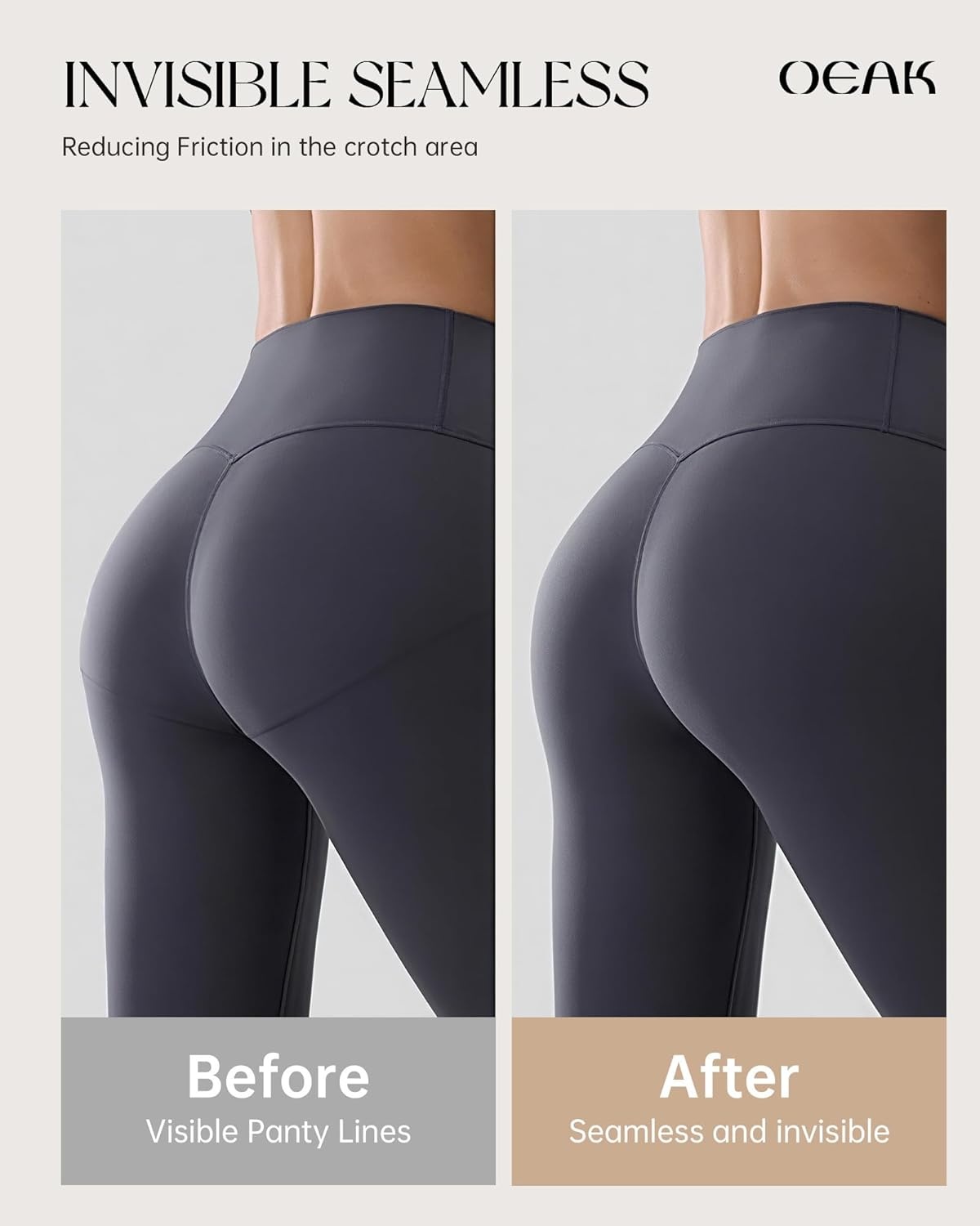 image:imageOEAK Seamless Thongs for Women Invisible Thongs No Show Thong Panty Liners Tangas Comfortable Workout GStrings Underwear2skin Nude