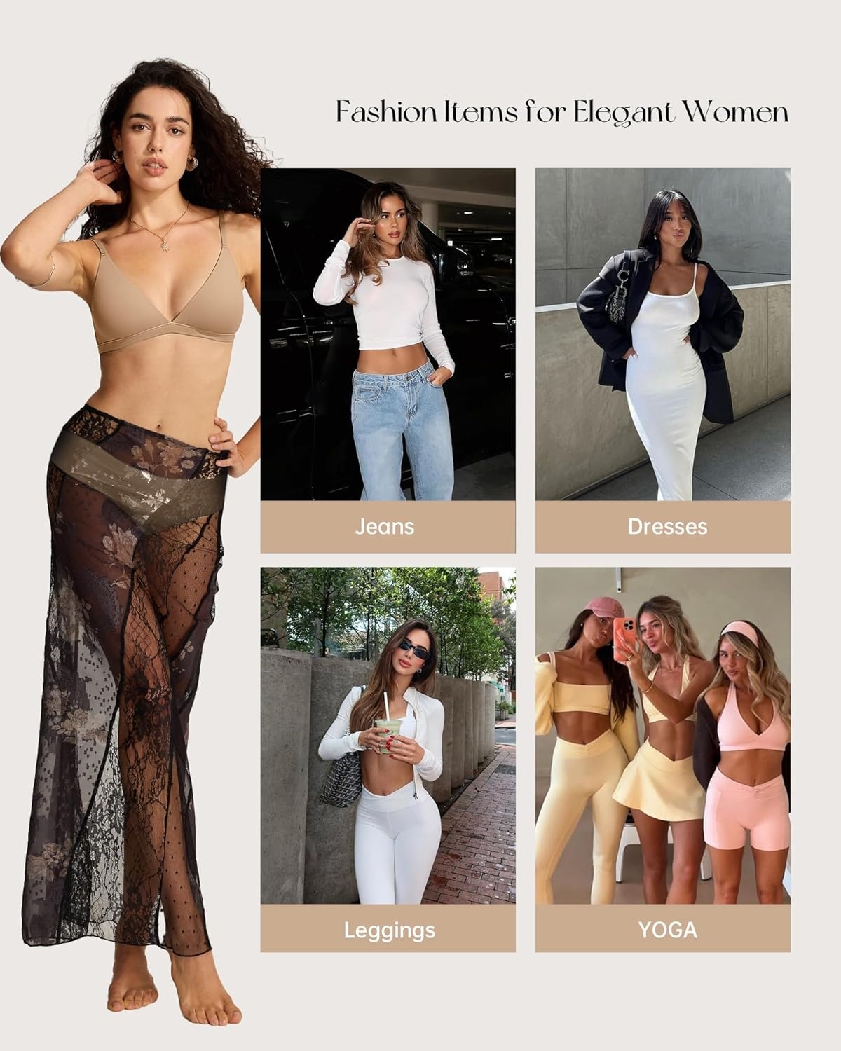 image:imageOEAK Seamless Thongs for Women Invisible Thongs No Show Thong Panty Liners Tangas Comfortable Workout GStrings UnderwearBlackskin Nude
