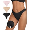 3p-1*black+1*skin Nude+1*peach Pink