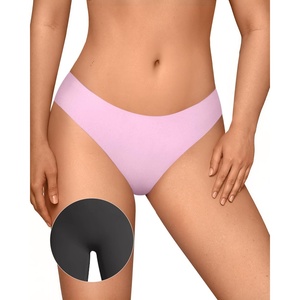 image:imageOEAK Seamless Thongs for Women Invisible Thongs No Show Thong Panty Liners Tangas Comfortable Workout GStrings UnderwearCherry Blossom