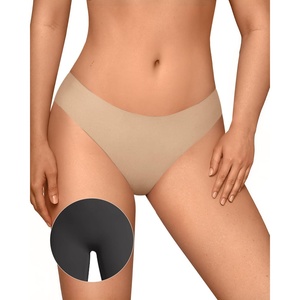 image:imageOEAK Seamless Thongs for Women Invisible Thongs No Show Thong Panty Liners Tangas Comfortable Workout GStrings UnderwearSkin Nude