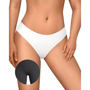 image:imageOEAK Seamless Thongs for Women Invisible Thongs No Show Thong Panty Liners Tangas Comfortable Workout GStrings UnderwearWhite