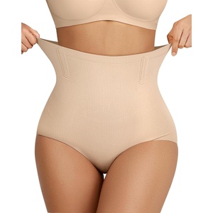 image:imageOEAK Tummy Control Shapewear for Women Seamless Girdle High Waisted Body Shaper Underwear Panty Smooth Under Dress Shapewear Nude Briefs Small